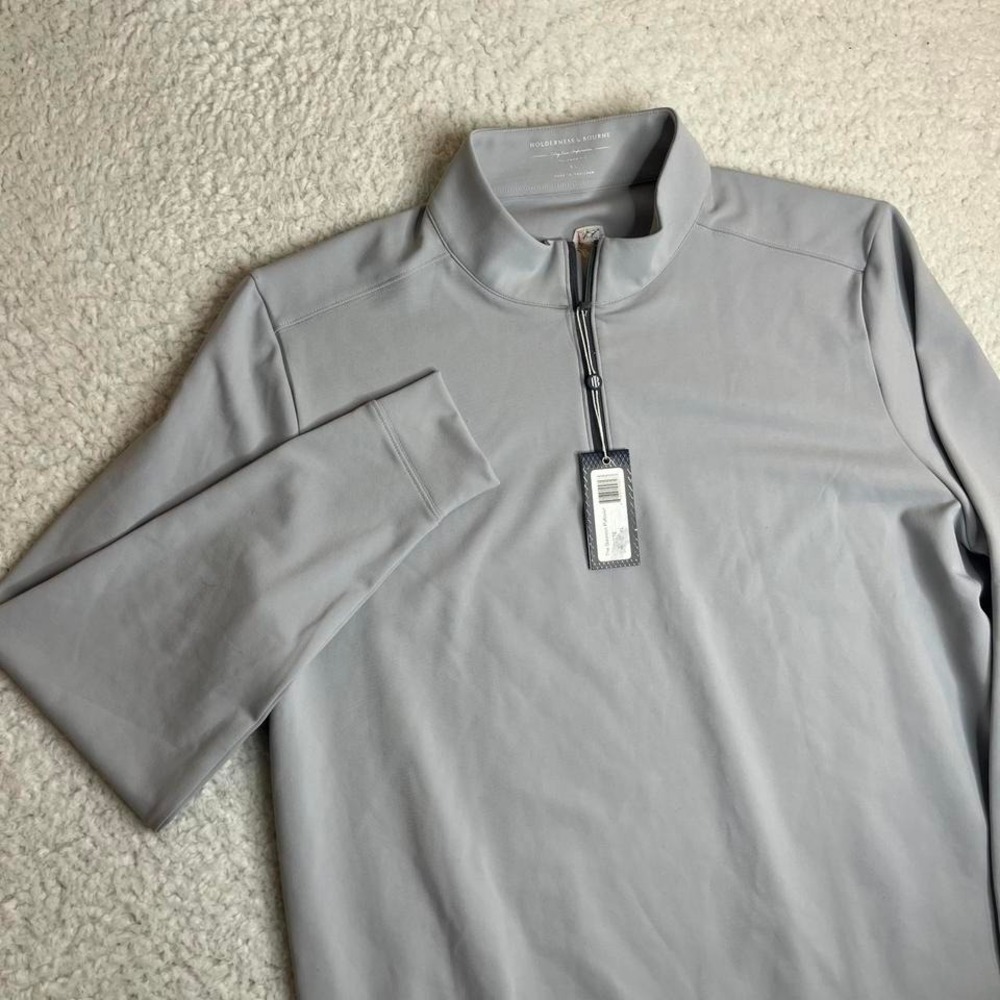 NWT houlderness & Bourne men's grey asg the Dawson pullover performance xl‎